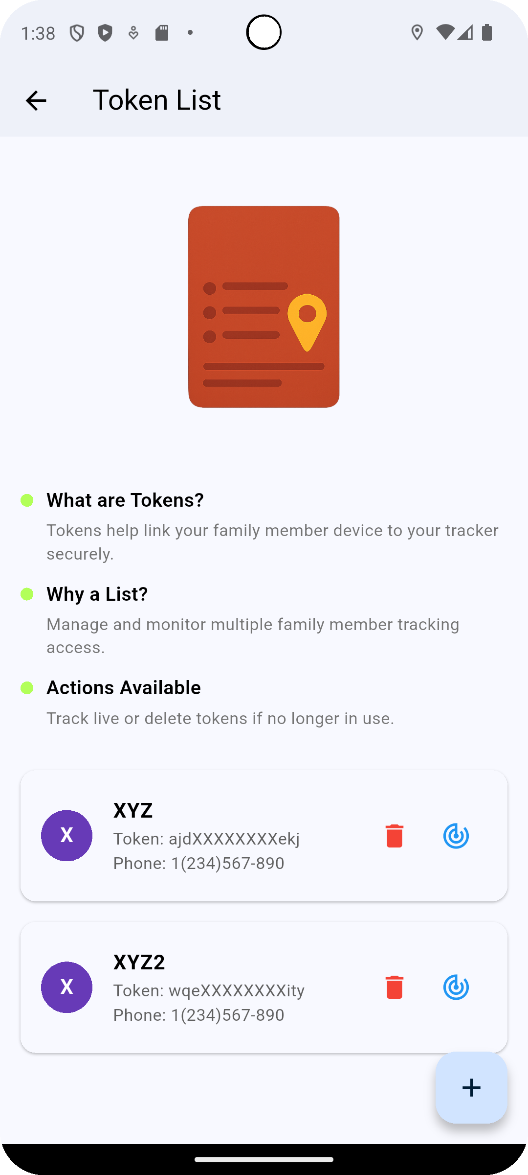 Add token