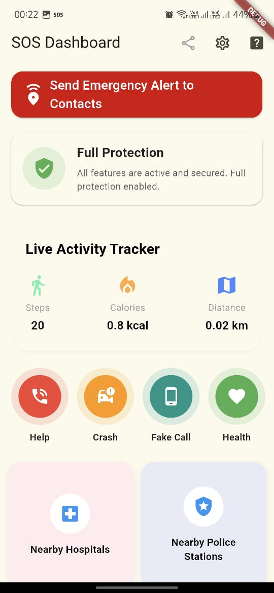 Send Alert by Tapping One SOS Button