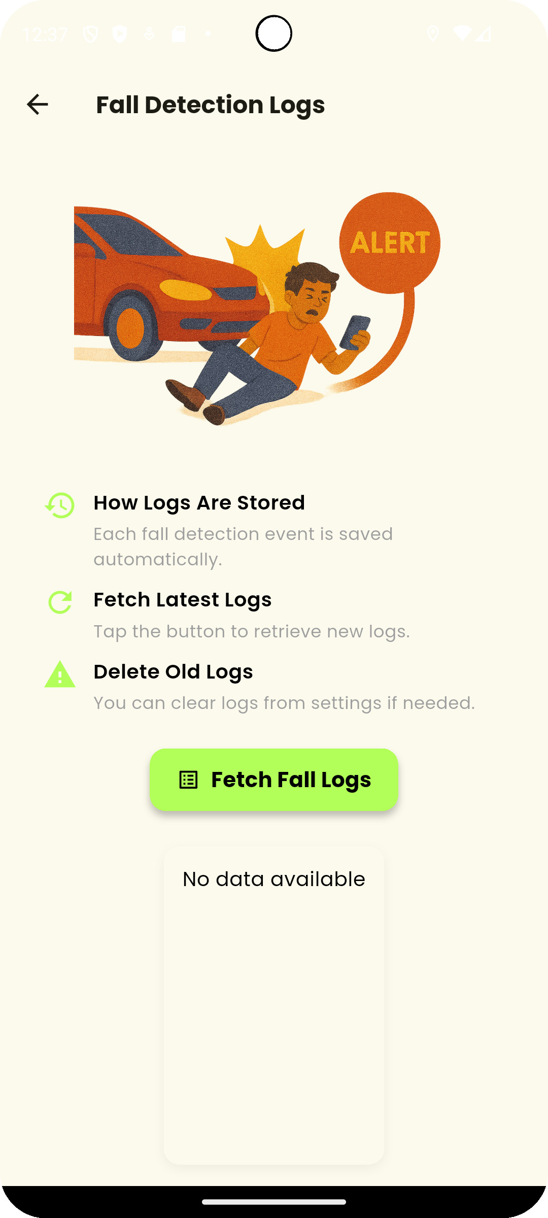fall logs