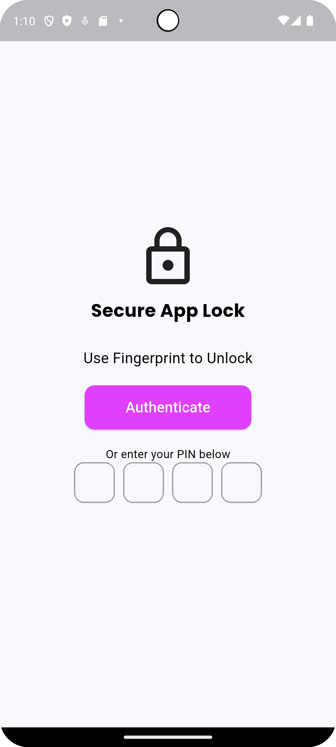 Login with PIN