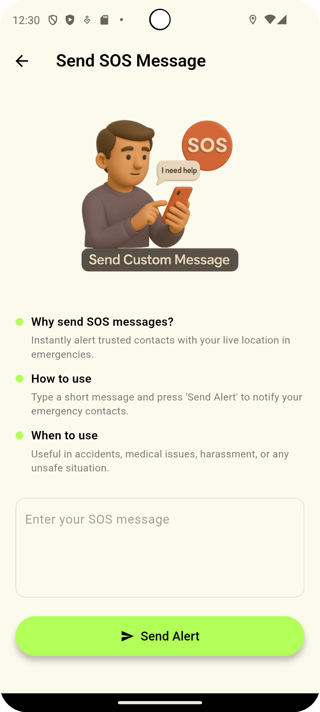 Send a Custom Emergency Message