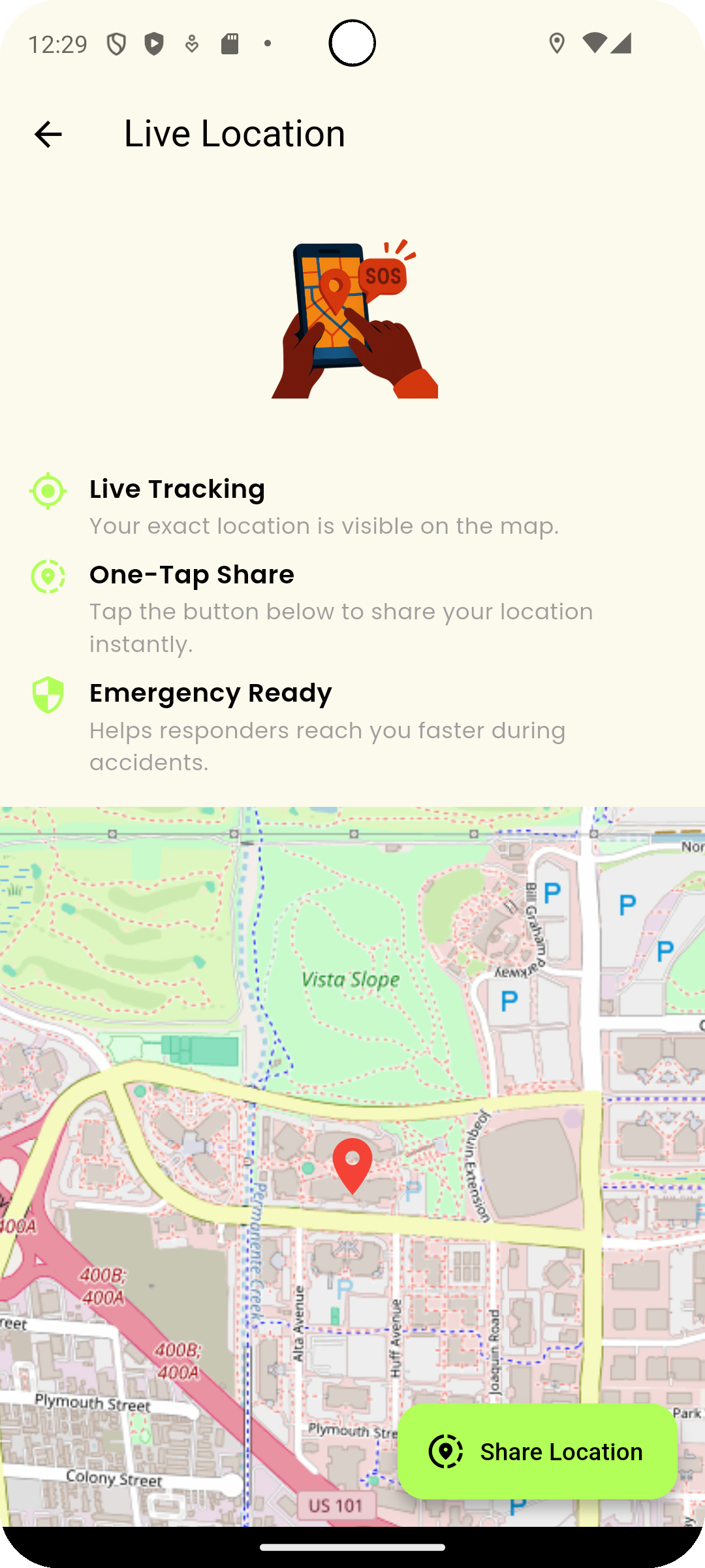 Share your location